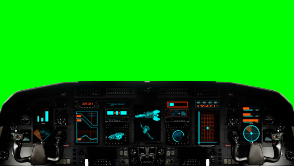 4k Animated Spaceship with Sound – GREEN SCREEN